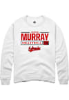 Main image for Harper Murray Rally Mens White Nebraska Cornhuskers NIL Stacked Box Crew Sweatshirt