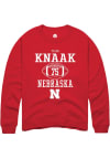 Main image for Tyler Knaak Rally Mens Red Nebraska Cornhuskers NIL Sport Icon Crew Sweatshirt