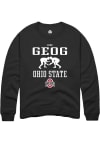 Main image for Luke Geog  Rally Ohio State Buckeyes Mens Black NIL Sport Icon Long Sleeve Crew Sweatshirt