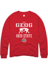 Main image for Luke Geog  Rally Ohio State Buckeyes Mens Red NIL Sport Icon Long Sleeve Crew Sweatshirt