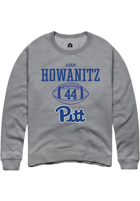 Adam Howanitz Rally Mens Graphite Pitt Panthers NIL Sport Icon Crew Sweatshirt