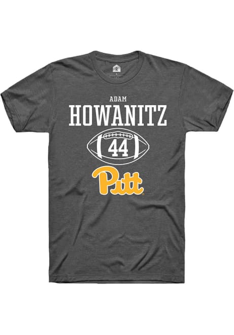 Adam Howanitz Dark Grey Pitt Panthers NIL Sport Icon Short Sleeve T Shirt