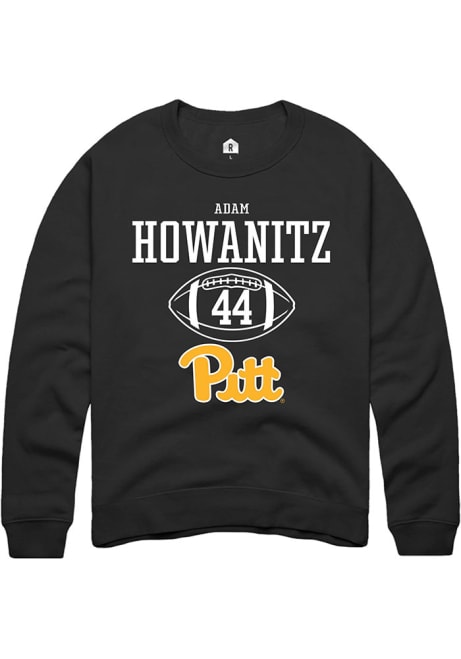 Adam Howanitz Rally Mens Black Pitt Panthers NIL Sport Icon Crew Sweatshirt