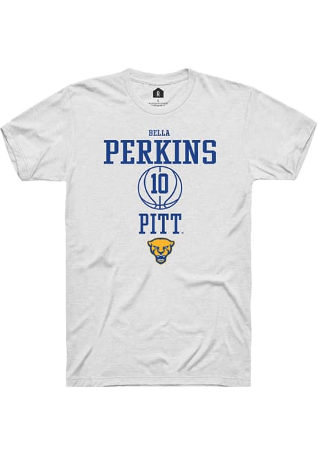 Bella Perkins White Pitt Panthers NIL Sport Icon Short Sleeve T Shirt