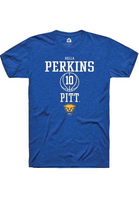 Bella Perkins Blue Pitt Panthers NIL Sport Icon Short Sleeve T Shirt