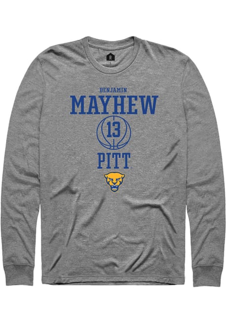 Benjamin Mayhew Rally Mens Graphite Pitt Panthers NIL Sport Icon Tee