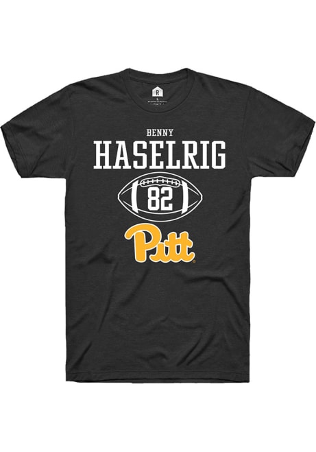 Benny Haselrig Black Pitt Panthers NIL Sport Icon Short Sleeve T Shirt