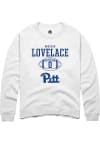Main image for Braylan Lovelace Rally Mens White Pitt Panthers NIL Sport Icon Crew Sweatshirt