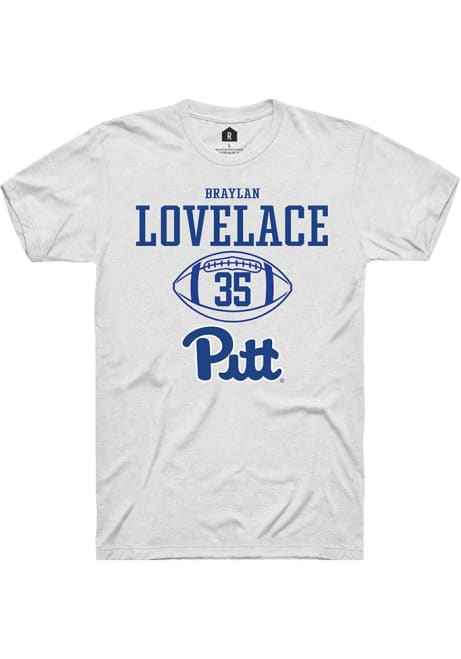 Braylan Lovelace White Pitt Panthers NIL Sport Icon Short Sleeve T Shirt