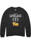 Main image for Braylan Lovelace Rally Mens Black Pitt Panthers NIL Sport Icon Crew Sweatshirt