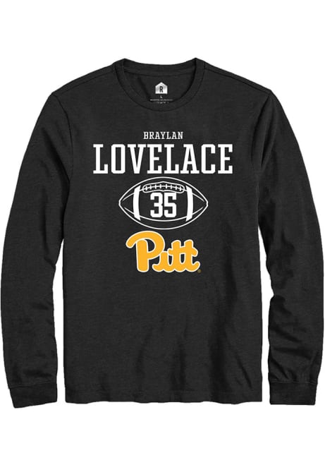 Braylan Lovelace Rally Mens Black Pitt Panthers NIL Sport Icon Tee