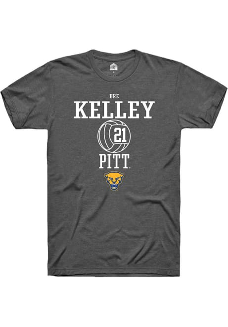 Bre Kelley Dark Grey Pitt Panthers NIL Sport Icon Short Sleeve T Shirt