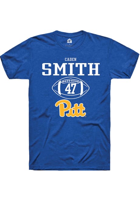 Caden Smith Blue Pitt Panthers NIL Sport Icon Short Sleeve T Shirt