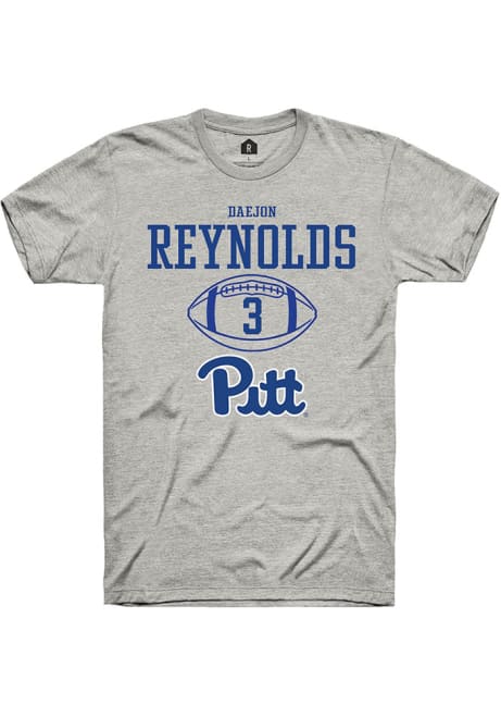 Daejon Reynolds Ash Pitt Panthers NIL Sport Icon Short Sleeve T Shirt