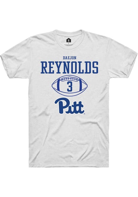 Daejon Reynolds White Pitt Panthers NIL Sport Icon Short Sleeve T Shirt