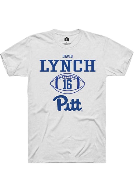 David Lynch White Pitt Panthers NIL Sport Icon Short Sleeve T Shirt