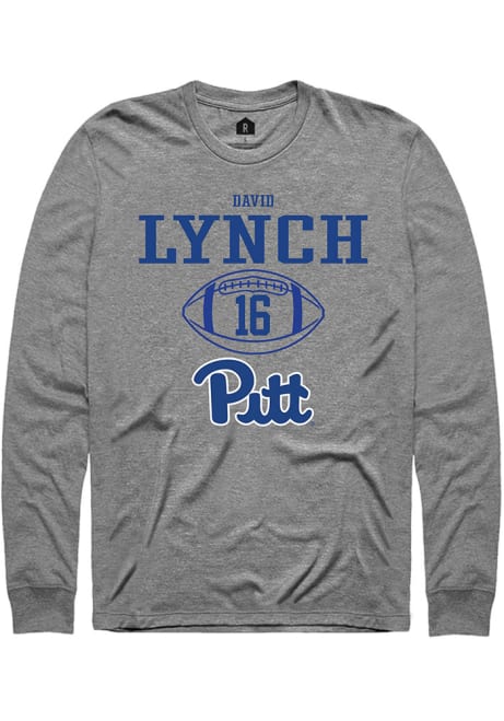 David Lynch Rally Mens Graphite Pitt Panthers NIL Sport Icon Tee