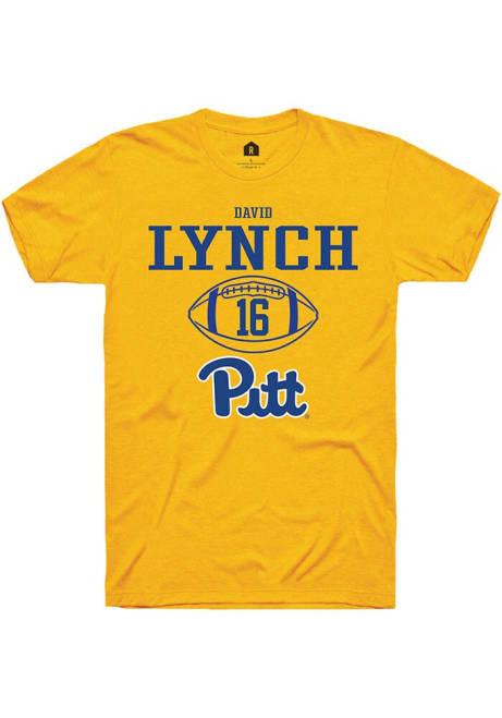 David Lynch Gold Pitt Panthers NIL Sport Icon Short Sleeve T Shirt