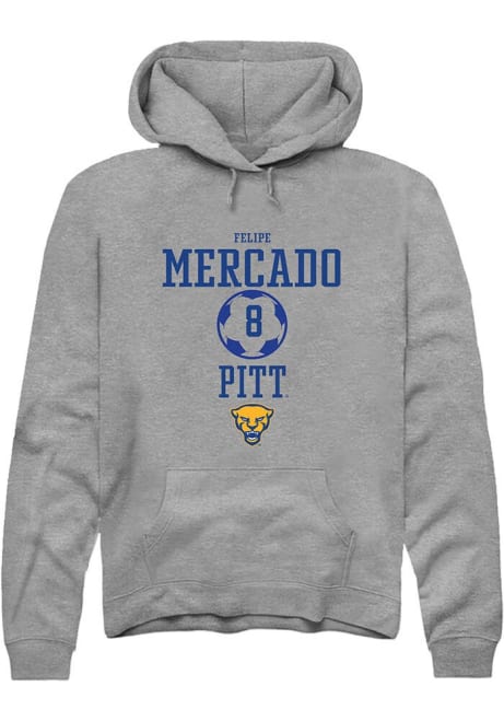 Felipe Mercado Rally Mens Graphite Pitt Panthers NIL Sport Icon Hooded Sweatshirt