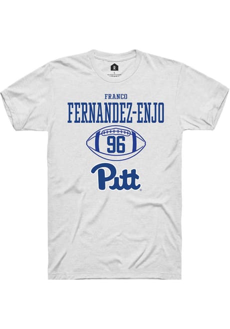 Franco Fernandez-Enjo White Pitt Panthers NIL Sport Icon Short Sleeve T Shirt