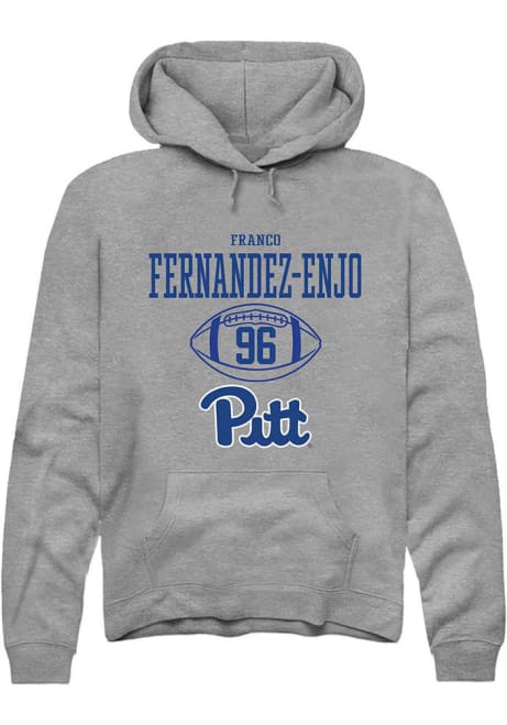 Franco Fernandez-Enjo Rally Mens Graphite Pitt Panthers NIL Sport Icon Hooded Sweatshirt