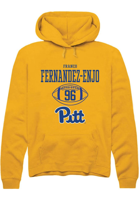 Franco Fernandez-Enjo Rally Mens Gold Pitt Panthers NIL Sport Icon Hooded Sweatshirt