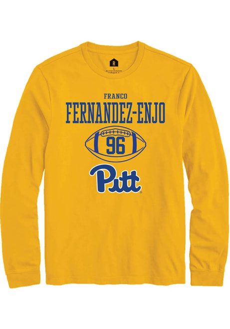 Franco Fernandez-Enjo Rally Mens Gold Pitt Panthers NIL Sport Icon Tee