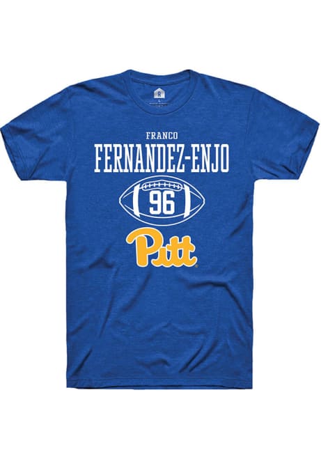 Franco Fernandez-Enjo Blue Pitt Panthers NIL Sport Icon Short Sleeve T Shirt