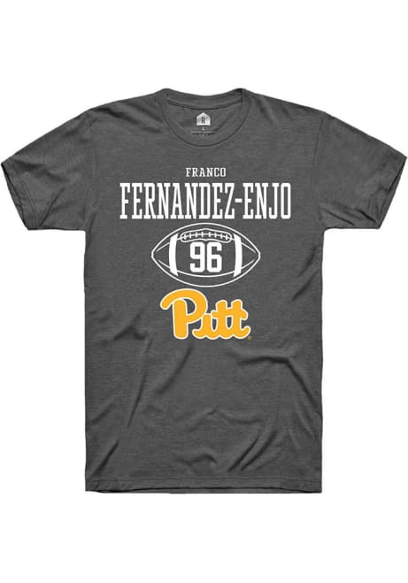 Franco Fernandez-Enjo Dark Grey Pitt Panthers NIL Sport Icon Short Sleeve T Shirt