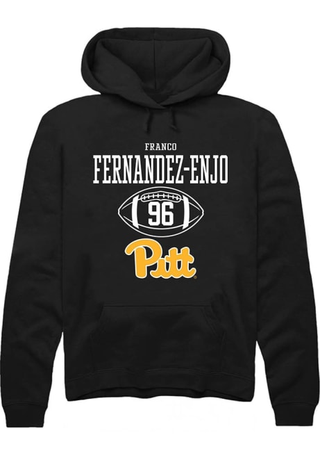 Franco Fernandez-Enjo Rally Mens Black Pitt Panthers NIL Sport Icon Hooded Sweatshirt