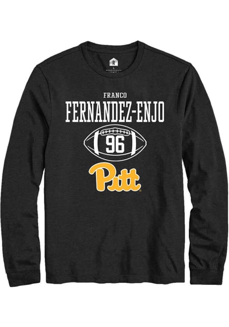 Franco Fernandez-Enjo Rally Mens Black Pitt Panthers NIL Sport Icon Tee