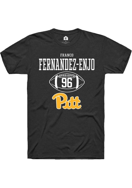 Franco Fernandez-Enjo Black Pitt Panthers NIL Sport Icon Short Sleeve T Shirt