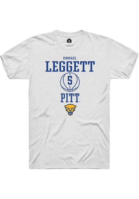 Ishmael Leggett White Pitt Panthers NIL Sport Icon Short Sleeve T Shirt