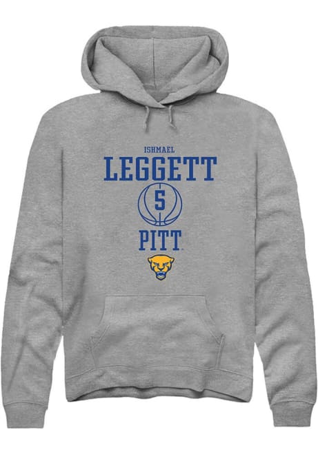 Ishmael Leggett Rally Mens Graphite Pitt Panthers NIL Sport Icon Hooded Sweatshirt