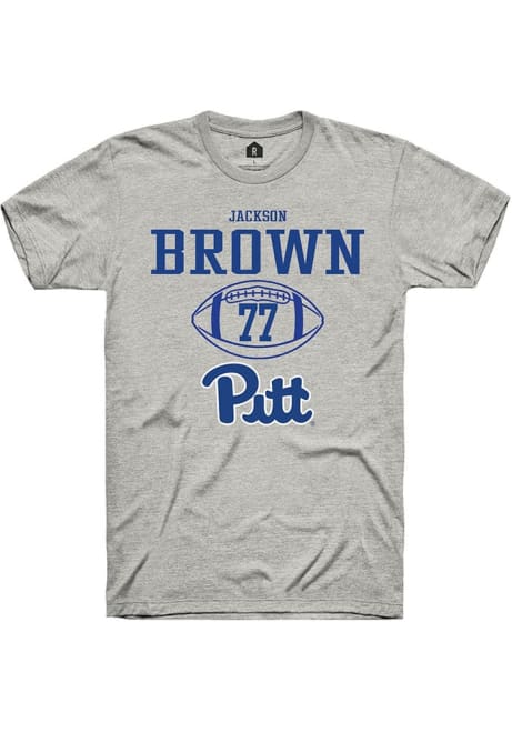 Jackson Brown Ash Pitt Panthers NIL Sport Icon Short Sleeve T Shirt