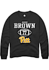 Main image for Jackson Brown Rally Mens Black Pitt Panthers NIL Sport Icon Crew Sweatshirt