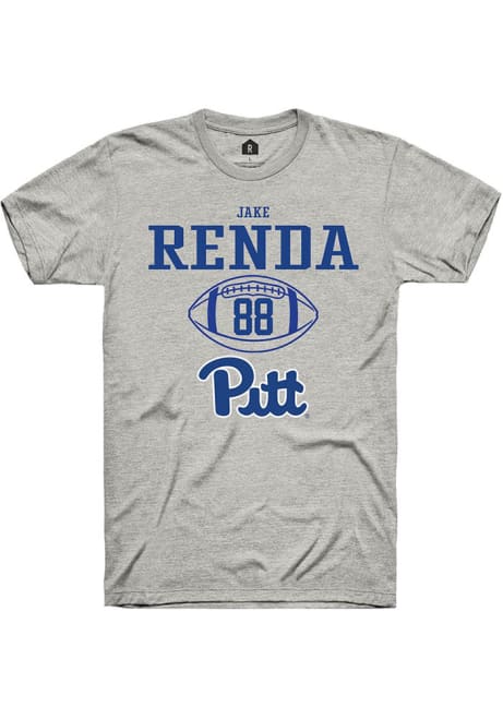 Jake Renda Ash Pitt Panthers NIL Sport Icon Short Sleeve T Shirt