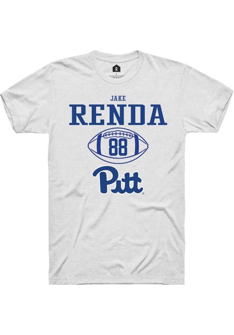 Jake Renda White Pitt Panthers NIL Sport Icon Short Sleeve T Shirt