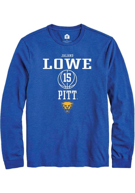 Jaland Lowe Rally Mens Blue Pitt Panthers NIL Sport Icon Tee