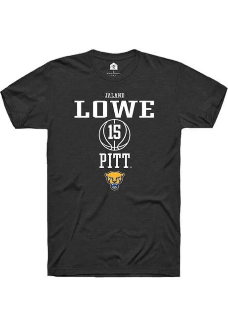 Jaland Lowe Black Pitt Panthers NIL Sport Icon Short Sleeve T Shirt