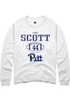 Main image for Jimmy Scott Rally Mens White Pitt Panthers NIL Sport Icon Crew Sweatshirt