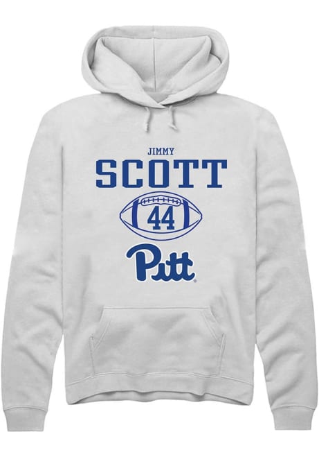 Jimmy Scott Rally Mens White Pitt Panthers NIL Sport Icon Hooded Sweatshirt