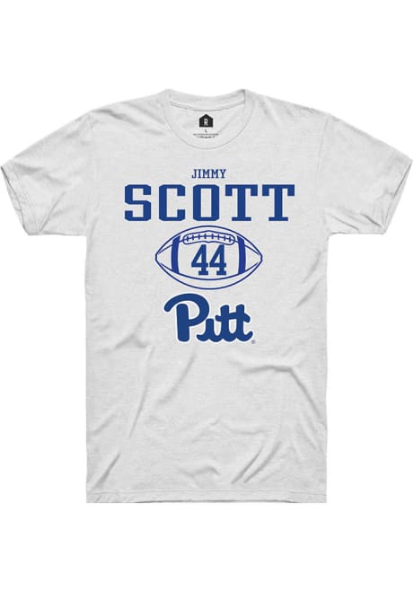 Jimmy Scott White Pitt Panthers NIL Sport Icon Short Sleeve T Shirt