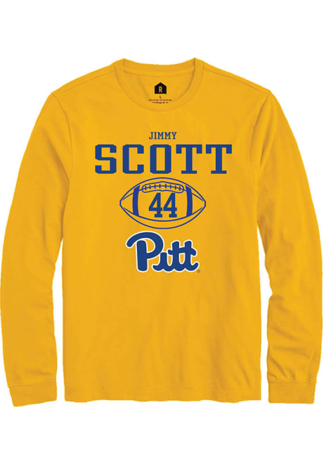 Jimmy Scott Rally Mens Gold Pitt Panthers NIL Sport Icon Tee