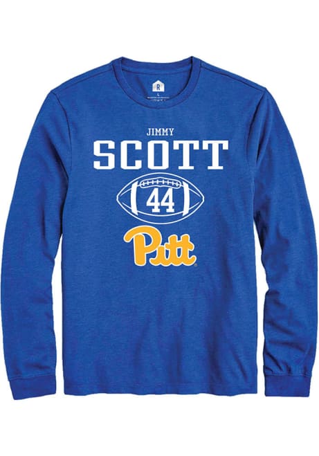 Jimmy Scott Rally Mens Blue Pitt Panthers NIL Sport Icon Tee