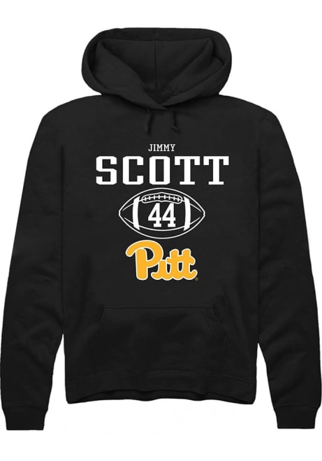 Jimmy Scott Rally Mens Black Pitt Panthers NIL Sport Icon Hooded Sweatshirt