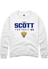 Main image for Jimmy Scott Rally Mens White Pitt Panthers NIL Stacked Box Crew Sweatshirt