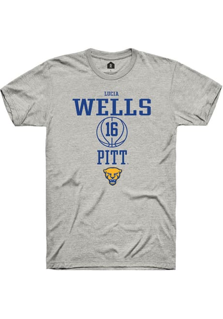 Lucia Wells Ash Pitt Panthers NIL Sport Icon Short Sleeve T Shirt