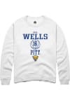 Main image for Lucia Wells Rally Mens White Pitt Panthers NIL Sport Icon Crew Sweatshirt