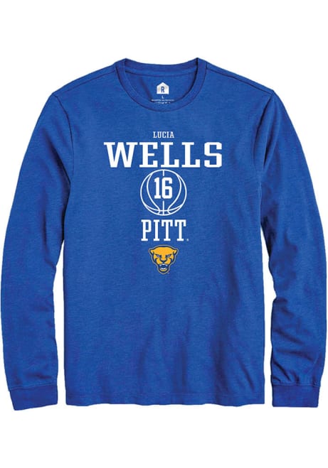 Lucia Wells Rally Mens Blue Pitt Panthers NIL Sport Icon Tee